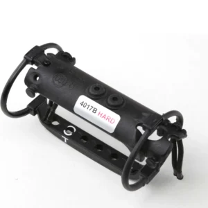 Cinela Suspension Modules: the DPA 4017B Hard module, a black cradle on elliptical isolators with its labels.
