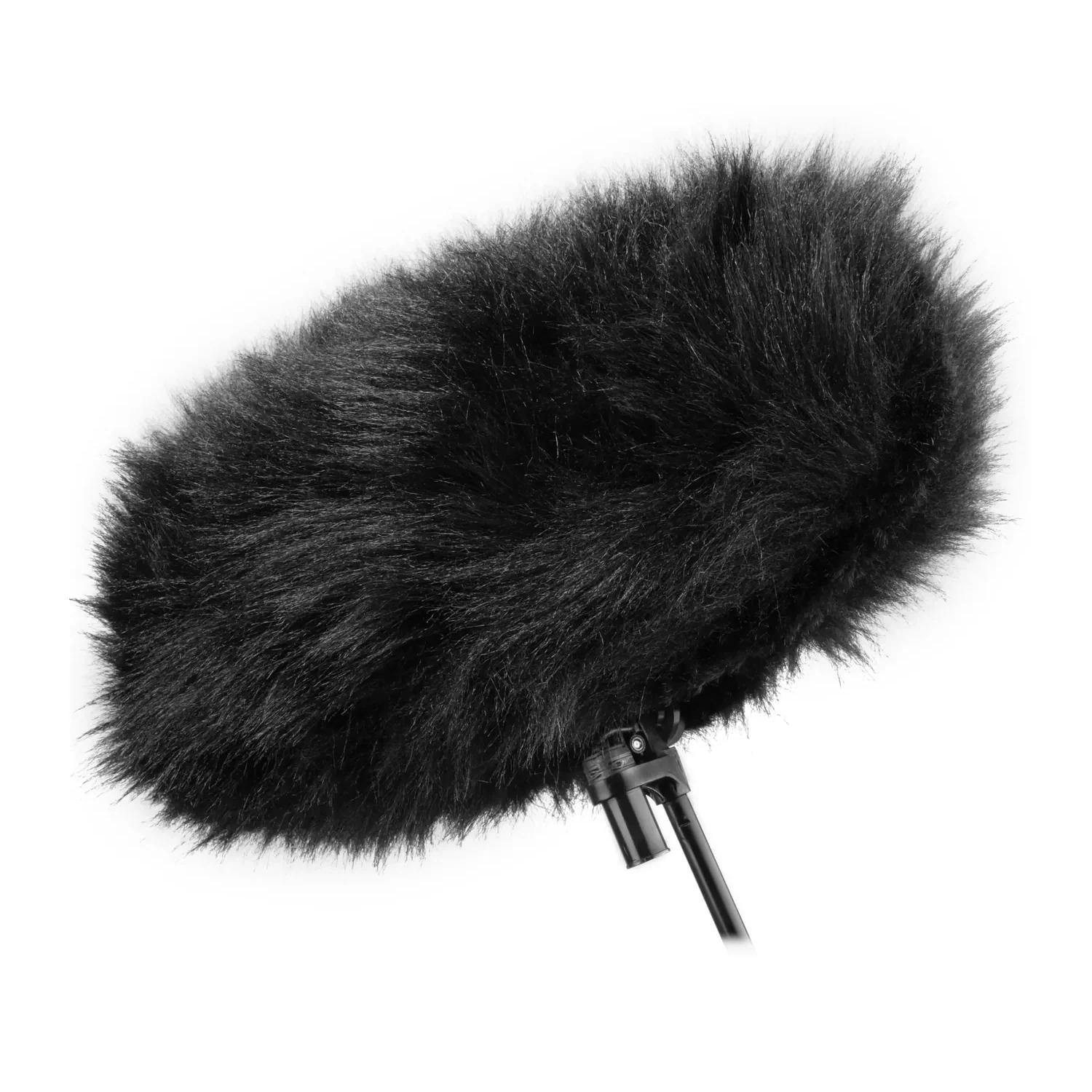 Cinela PIANO Replacement Fur: the long-pile fur in black, fitted over a PIANO windshield.