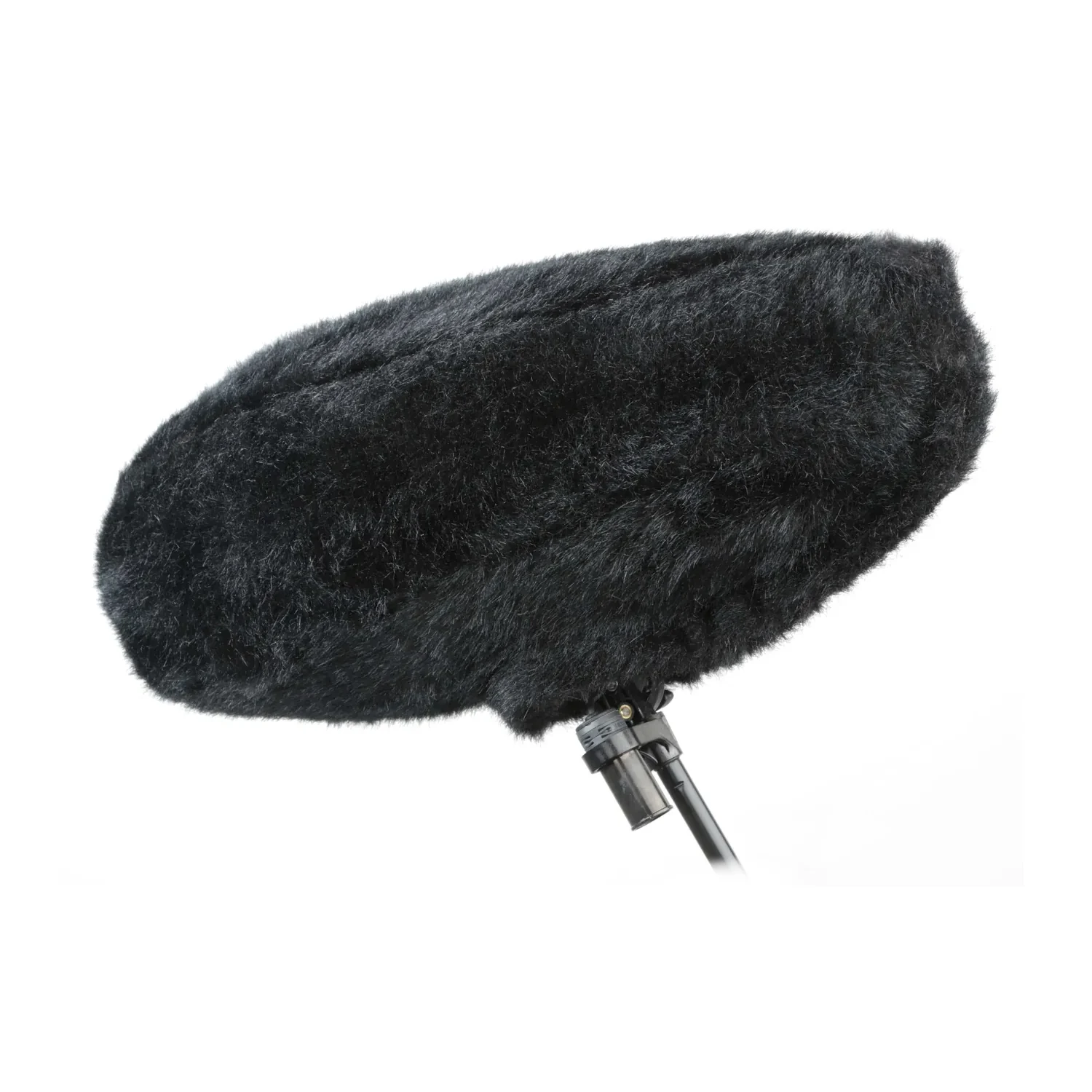 Cinela PIANO Replacement Fur: the short-pile fur in black, fitted over a PIANO windshield.