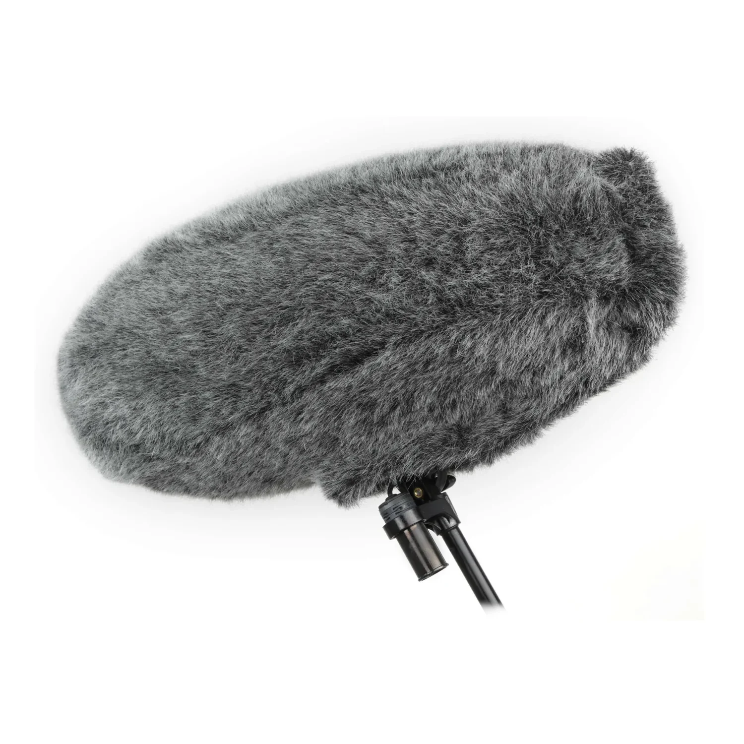 Cinela PIANO Replacement Fur: the short-pile fur in gray, fitted over a PIANO windshield.