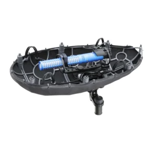 Cinela PIANISSIMO PIANI-1 Mono Windshield: The windshield open, with a Schoeps MiniCMIT in its suspension module.