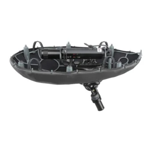 Cinela PIANISSIMO PIANI-1 Mono Windshield: The windshield open, with a Sennheiser MKH 50 in its suspension module.