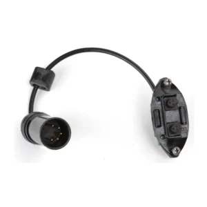 Cinela PIANISSIMO Cables: the MS output cable with its 5-pin male XLR and a two-socket Binder block.