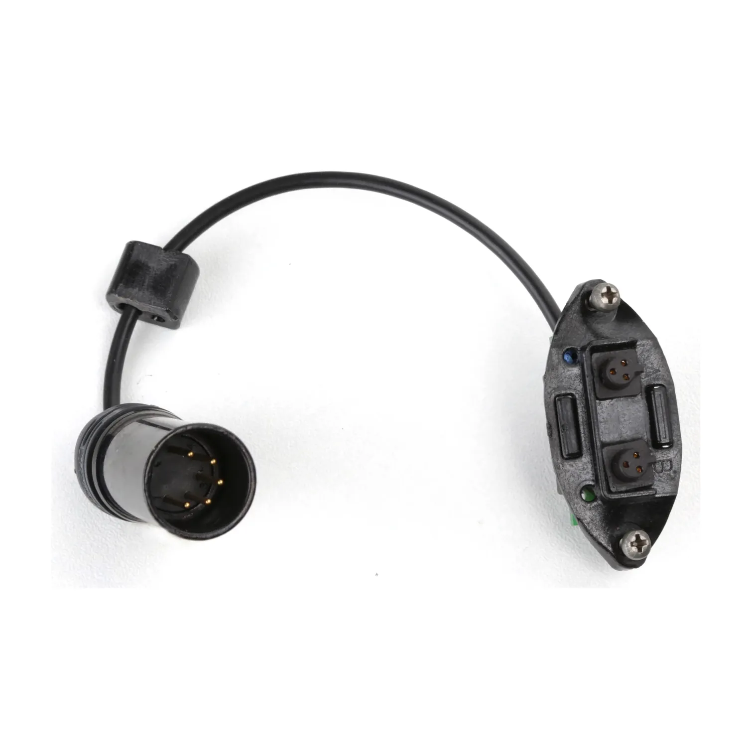 Cinela PIANISSIMO Cables: the MS output cable with its 5-pin male XLR and a two-socket Binder block.