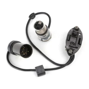 Cinela PIANISSIMO Cables: the MS output cable with its 5-pin male XLR, 3-pin female XLR, and Binder socket.