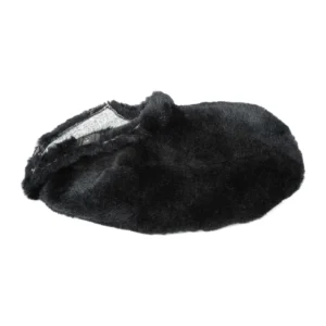 Cinela PIANISSIMO Replacement Fur: the short-pile fur in black, shown off the windshield.