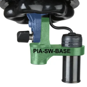 Cinela PIA-SW-BASE Swivel Base for PIANO and PIANISSIMO: The swivel base, highlighted and labeled, under a windshield.