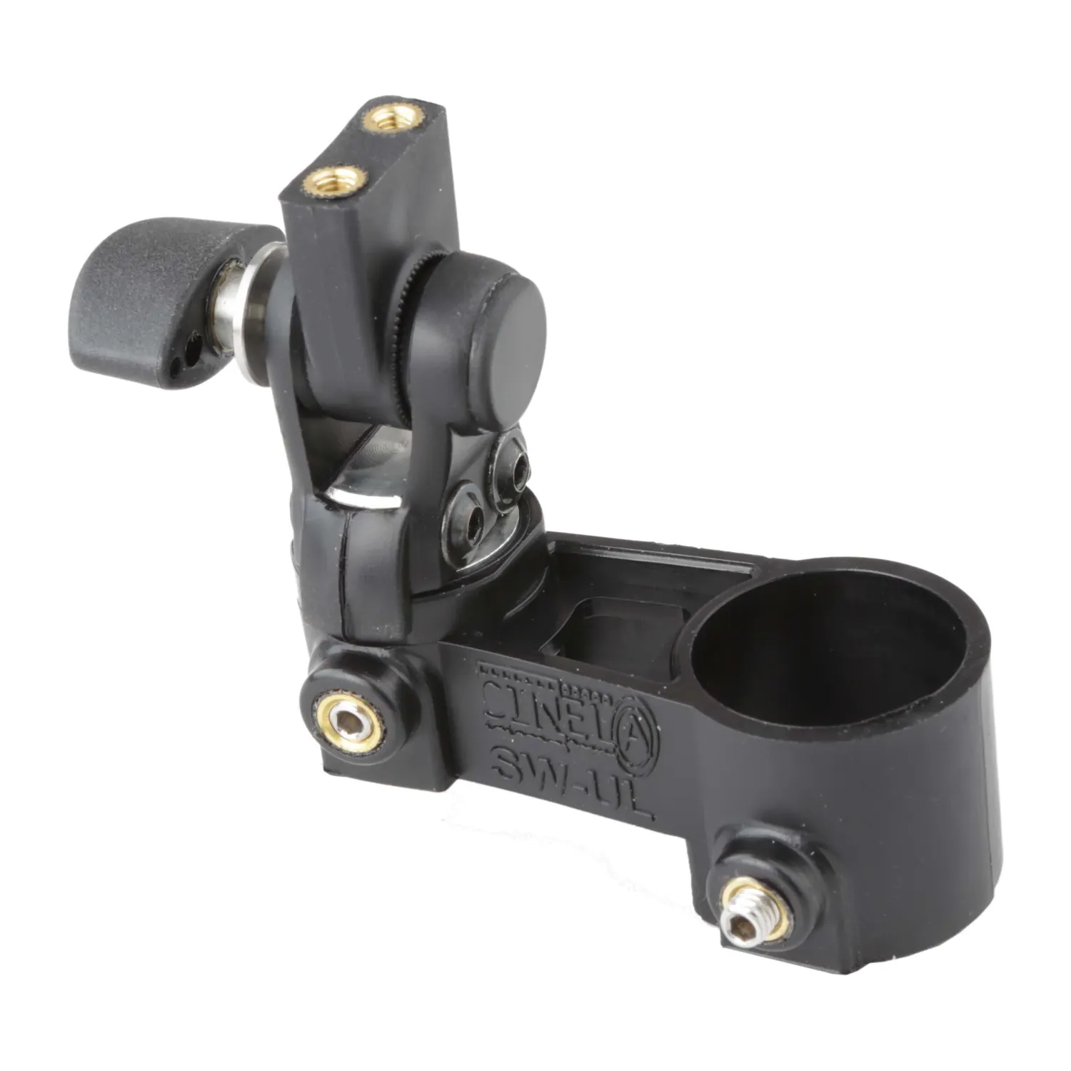 Cinela SW-UL-A Swivel Base for OSIX: the black toothed swivel with its large base.