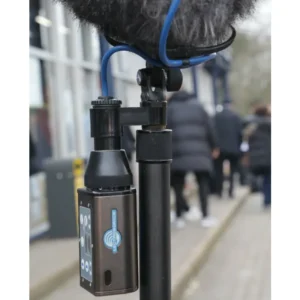 Cinela SW-UL-C Swivel Base for COSI: A COSI windshield on the swivel, with a plug-on transmitter on a boom pole.