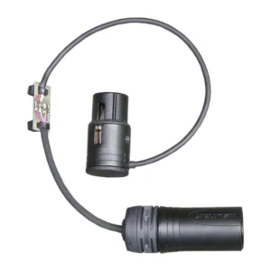 Cinela ZEPHYX Mono Cables: the Z-CABLE-X with its shortened XLR3F, circuit board, and male XLR.