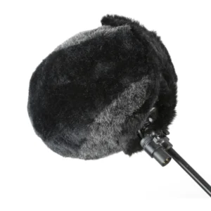 Cinela ZEPHYX Replacement Fur: the short-pile fur in black and gray, fitted on a ZEPHYX.