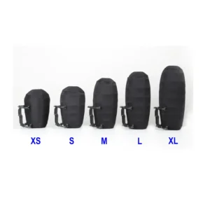 Cinela COSI Fabric Wind Module: The five COSI fabric cages side by side, from XS to XL.