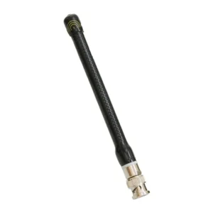Comtek SLW-216 Flexible Helical Whip Antenna: The short flexible whip antenna with its BNC connector.