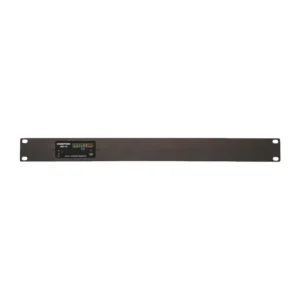 Comtek RMK-75 Rack Faceplate for BST-75: The black rack faceplate with a BST-75 transmitter installed.