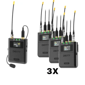 Deity THEOS Camera Hop Kit (US Model), DBTX transmitter and three D2RX receivers.