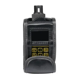 Deity HD-TX Plug-On Transmitter with Built-In Recorder, HD-TX in its belt clip case.