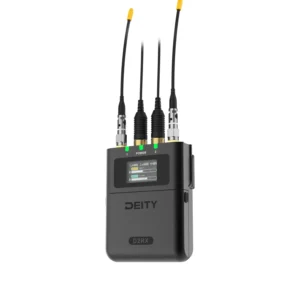 Deity D2RX THEOS Receiver, D2RX receiver with antennas and output cables.