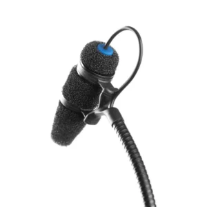 DPA 4097 CORE Micro Shotgun Microphone: The mic from the side on its gooseneck.