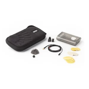 DPA 4071 CORE+ Film Microphone Kit: The mic, mesh, tapes, and case laid out.
