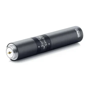 DPA MMP-B Preamp with Low Cut and High Boost for Pencil Microphones: The matte black preamp body with its two filter rings.