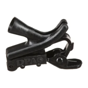 DPA SCM0017-B Curved Clip for Lavalier Microphones: The black curved clip.
