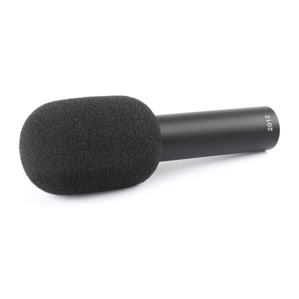 DPA 2012 Compact Cardioid Microphone: The mic with its foam windscreen.