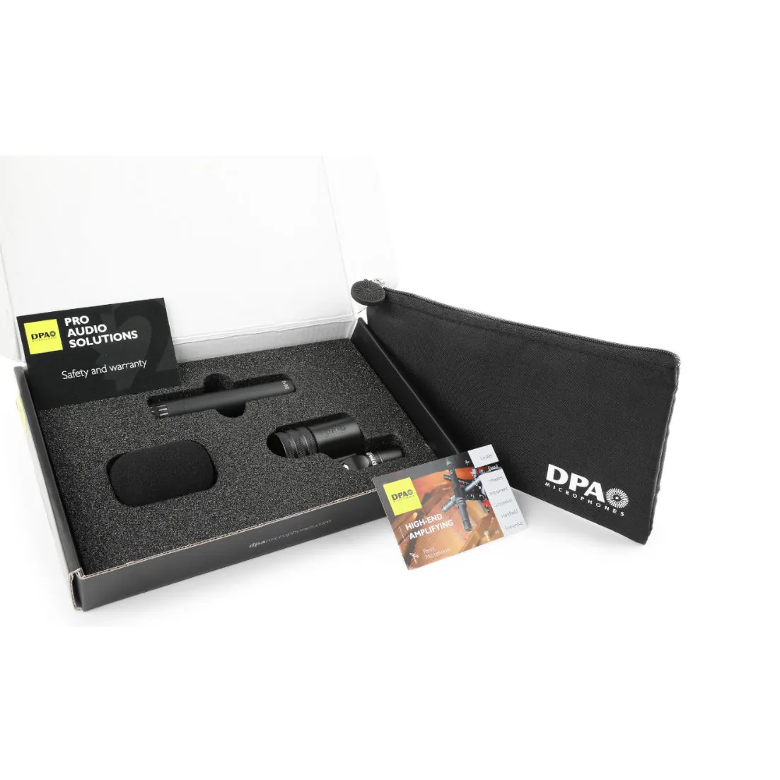 DPA 2012 Compact Cardioid Microphone: The mic and its box.