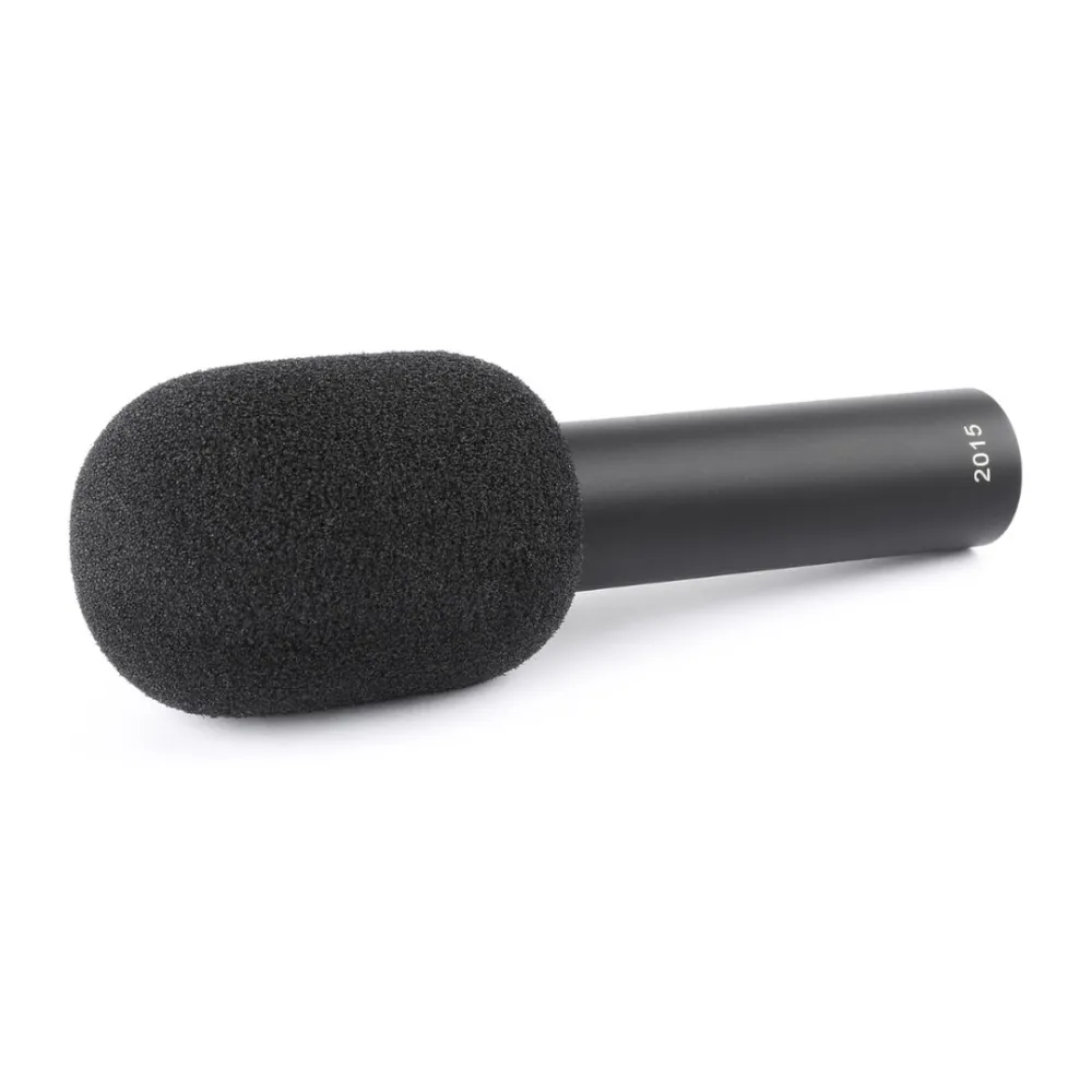DPA 2015 Wide Cardioid Microphone: The mic with its foam windscreen.