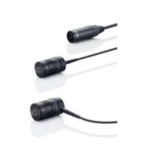 DPA 4018ER/ES Supercardioid Microphone: The side-cable and rear-cable versions on their XLR cables.