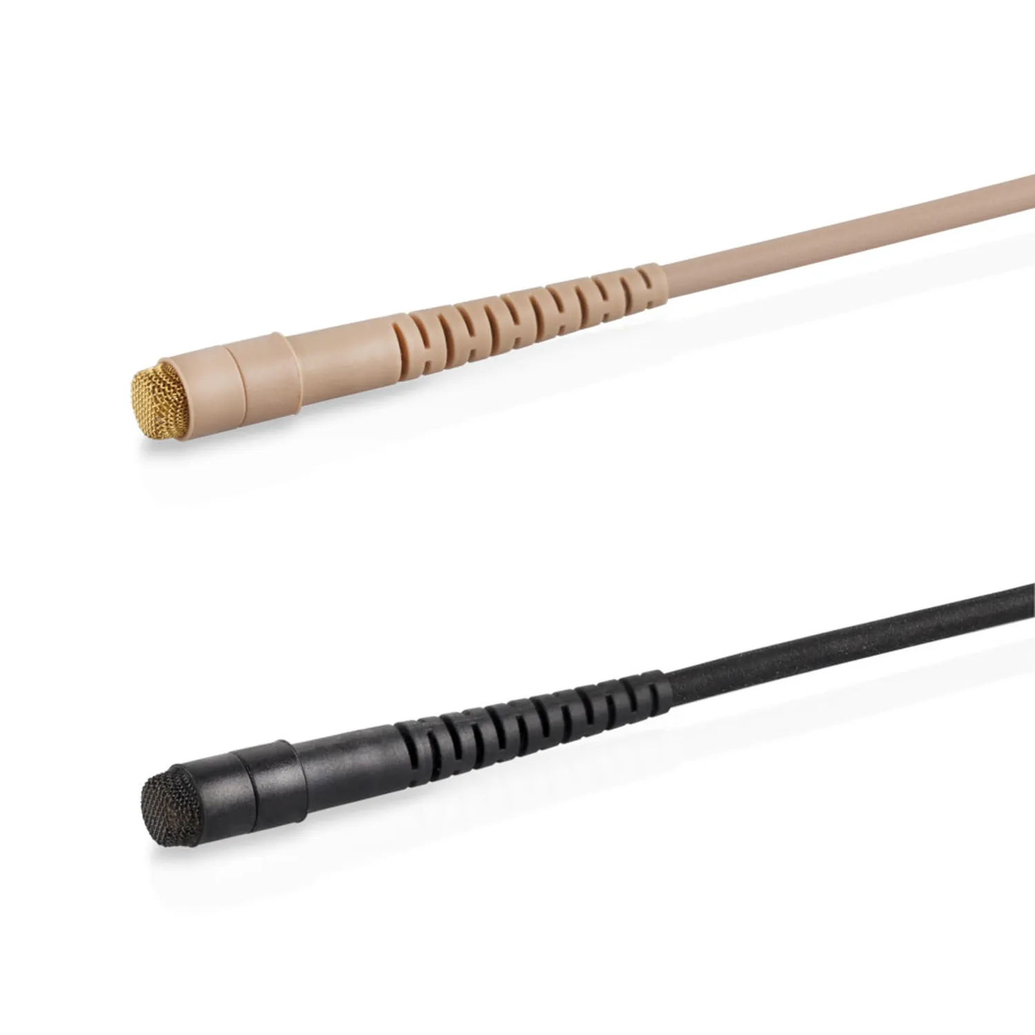DPA 4661 CORE+ Heavy Duty Lavalier Microphone: The heavy duty mic heads in beige and black.