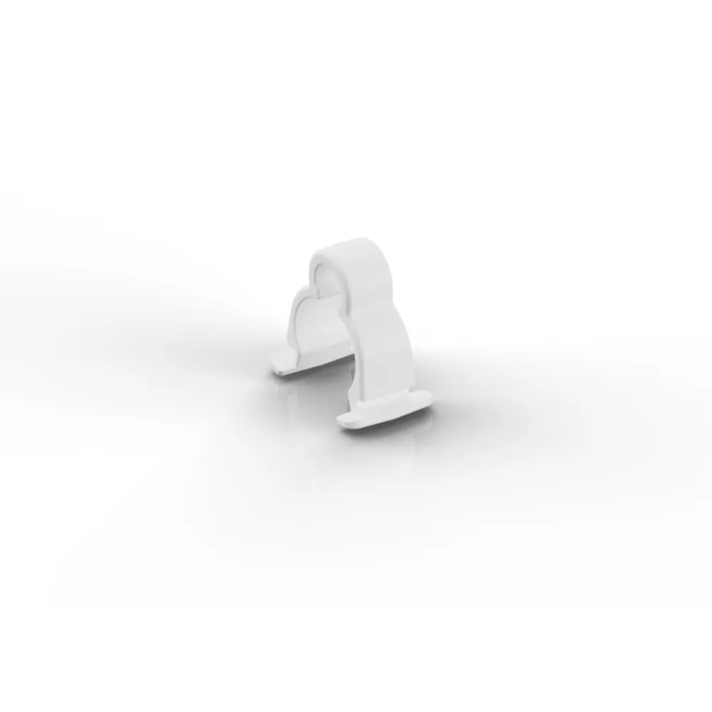 DPA DUA0593 Mic Mount for SCM0035 Lavalier Clip (5-Pack): A single white mic mount.