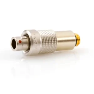 DPA MicroLock Adapters for Wireless Systems: The DAD9003 MicroLock to 3-pin LEMO adapter.