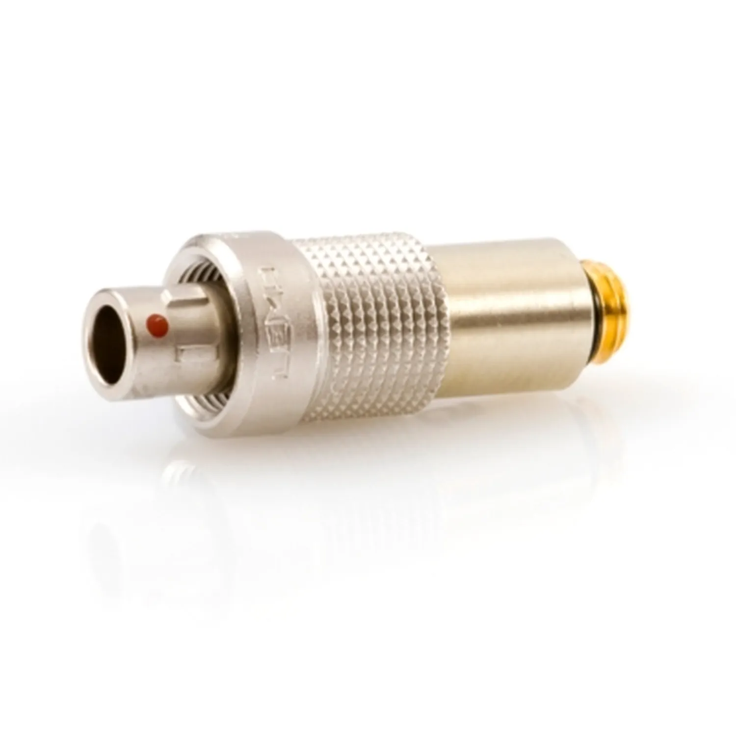 DPA MicroLock Adapters for Wireless Systems: The DAD9003 MicroLock to 3-pin LEMO adapter.