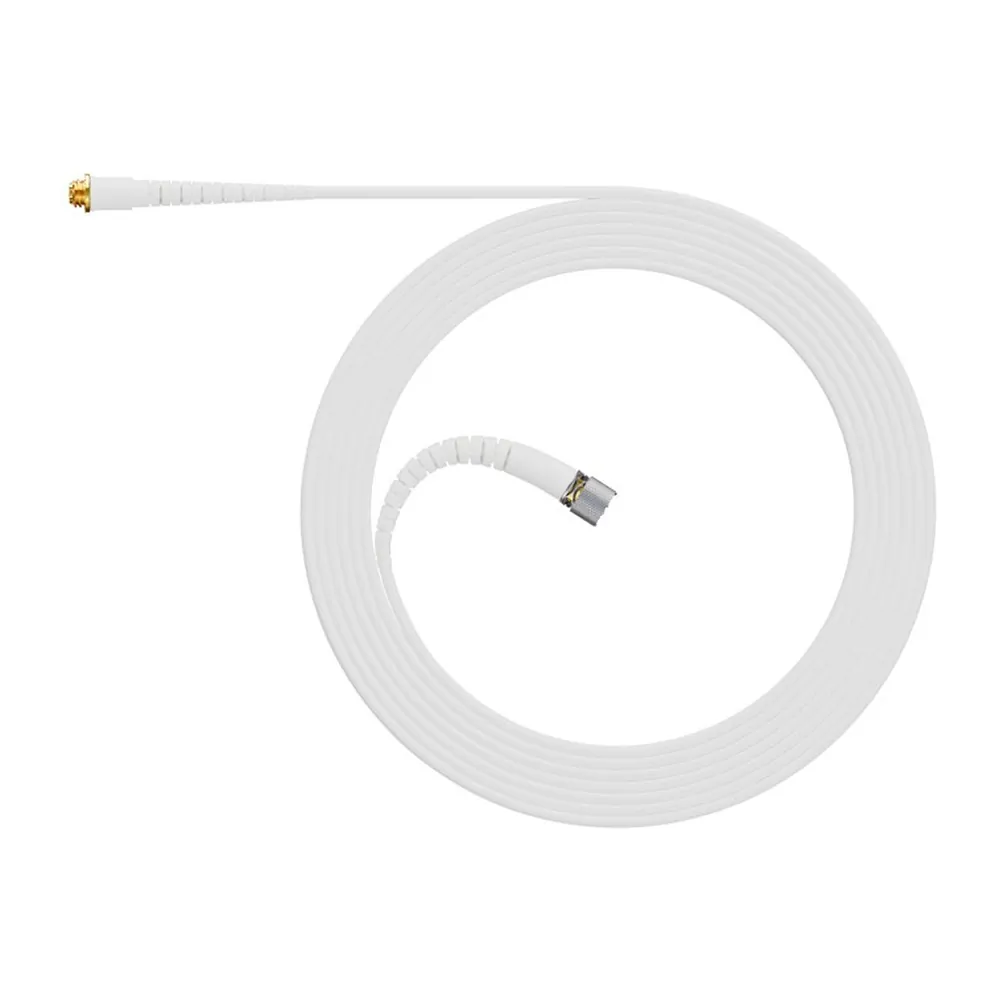 DPA CM22 Heavy-Duty MicroLock Extension Cable (2.2 mm): The white 2.2 mm extension cable coiled.