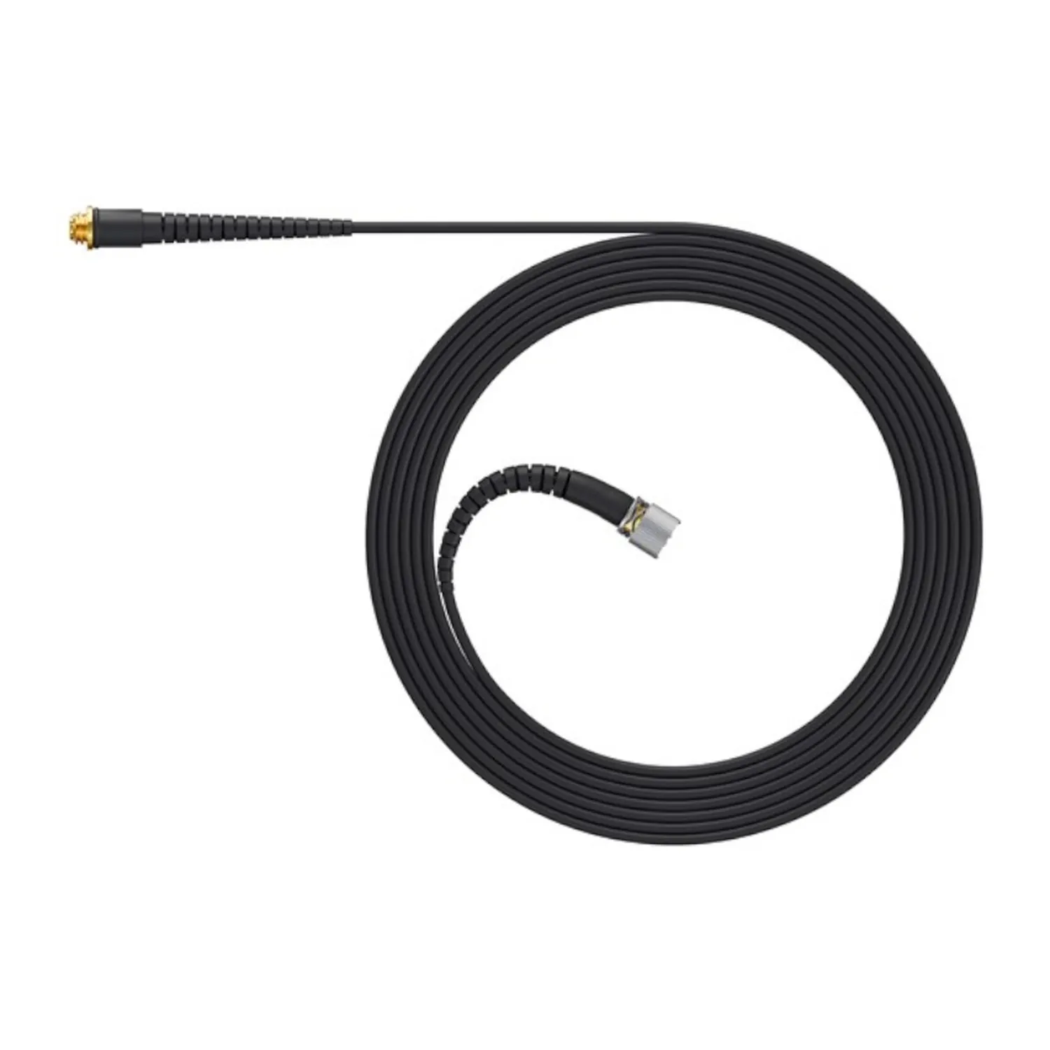 DPA CM16 MicroLock Extension Cable (1.6 mm): The black 1.6 mm extension cable coiled.