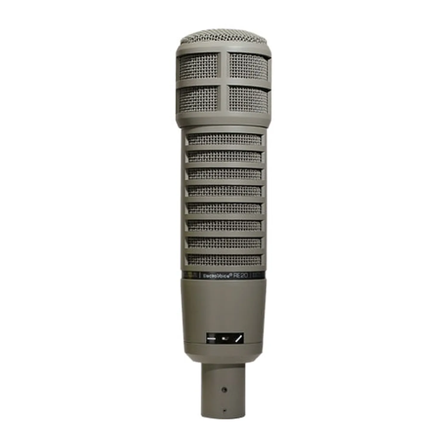 Electro-Voice RE20 Variable-D Dynamic Cardioid Microphone: The broadcast microphone.
