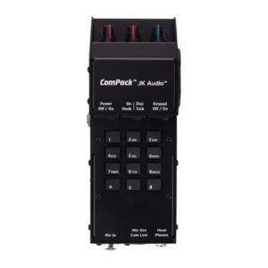 JK Audio ComPack Universal Telephone Audio Interface: The handheld unit with its keypad.