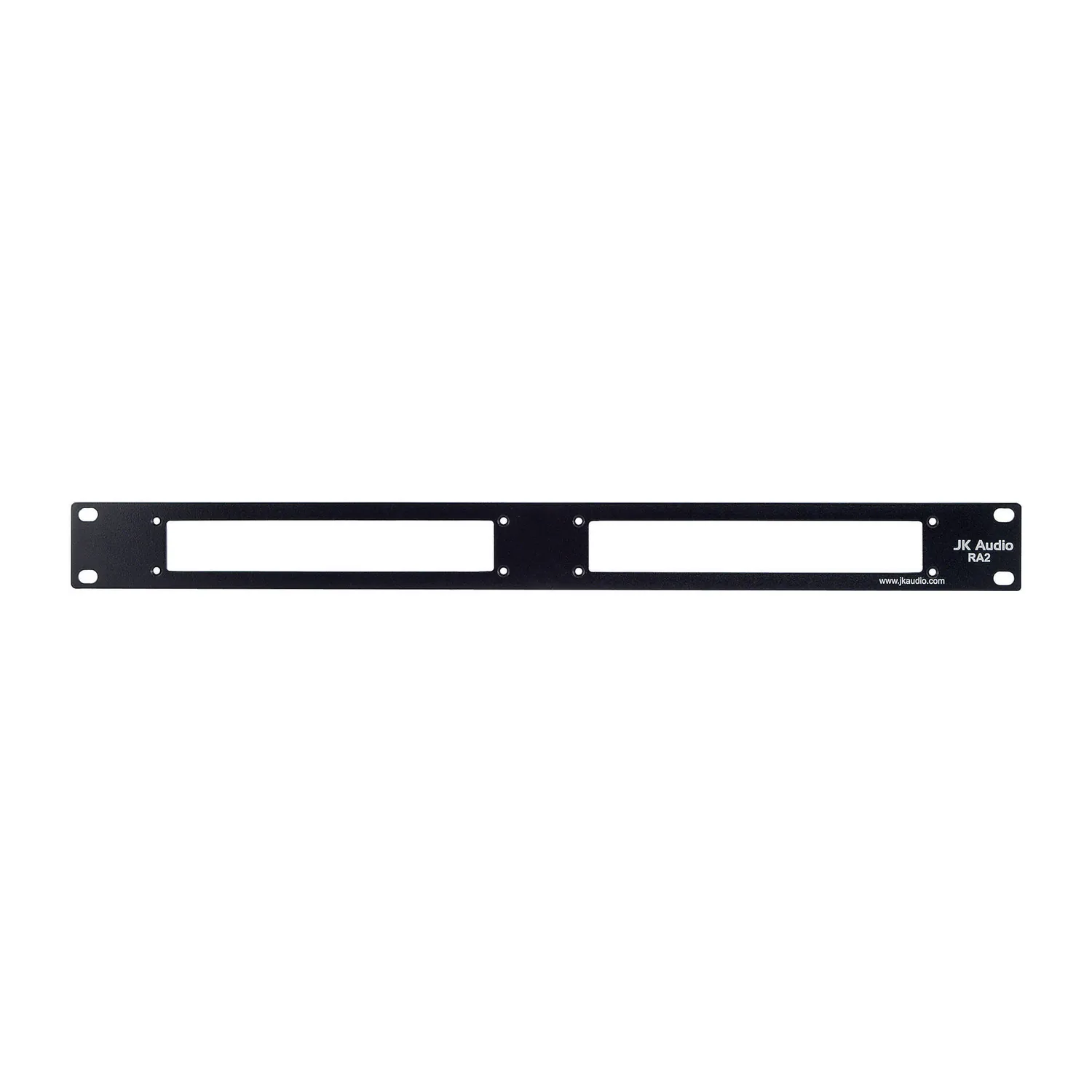 JK Audio RA2 Rack Mount Adapter for innkeeper LTD and Interchange: The 1U rack panel with its two openings.