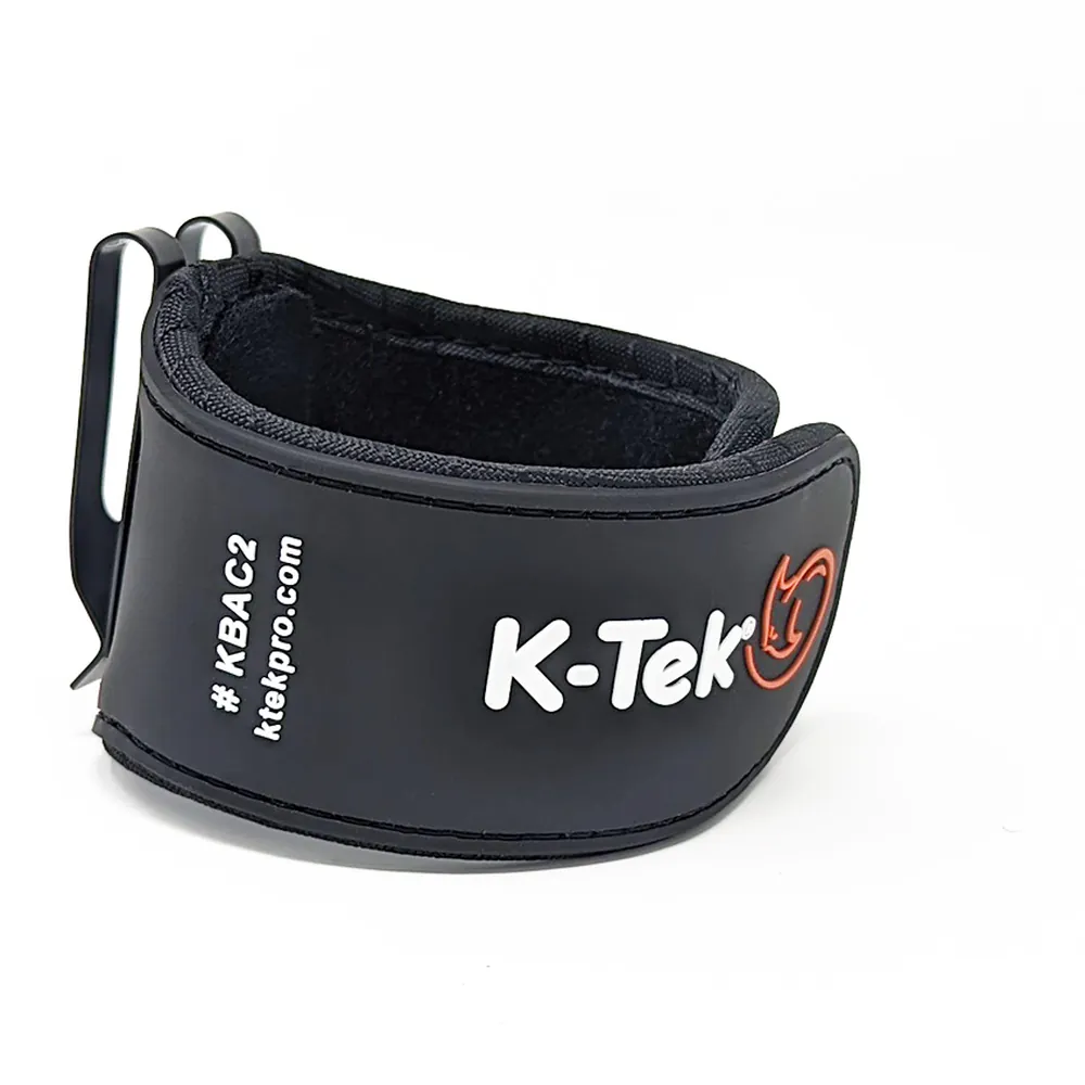 K-Tek KBAC2 Stingray Boom and Accessory Clip: the arm closed in a loop, showing the KBAC2 label.