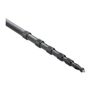 K-Tek KE79 Avalon Traveler Boom Pole (Uncabled): the six sections extended, with their knurled collars.