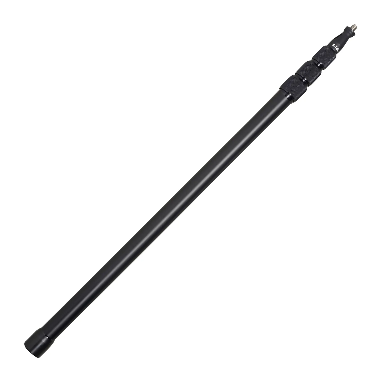 K-Tek KE89 Avalon Aluminum Boom Pole - Uncabled: the uncabled pole, shown at an angle.
