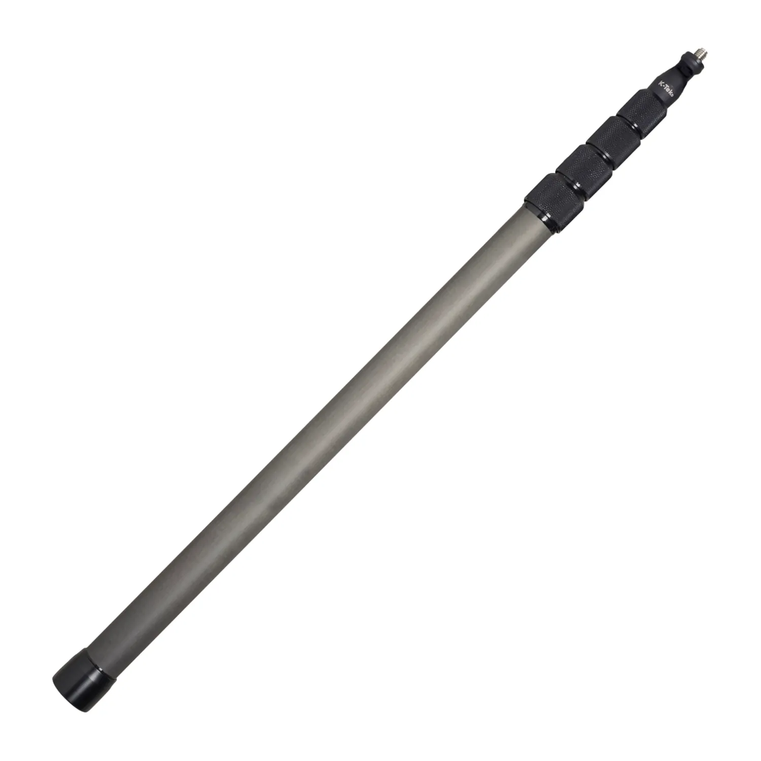 K-Tek KEG150 Avalon Carbon Boom Pole - Uncabled: the uncabled pole, shown at an angle.