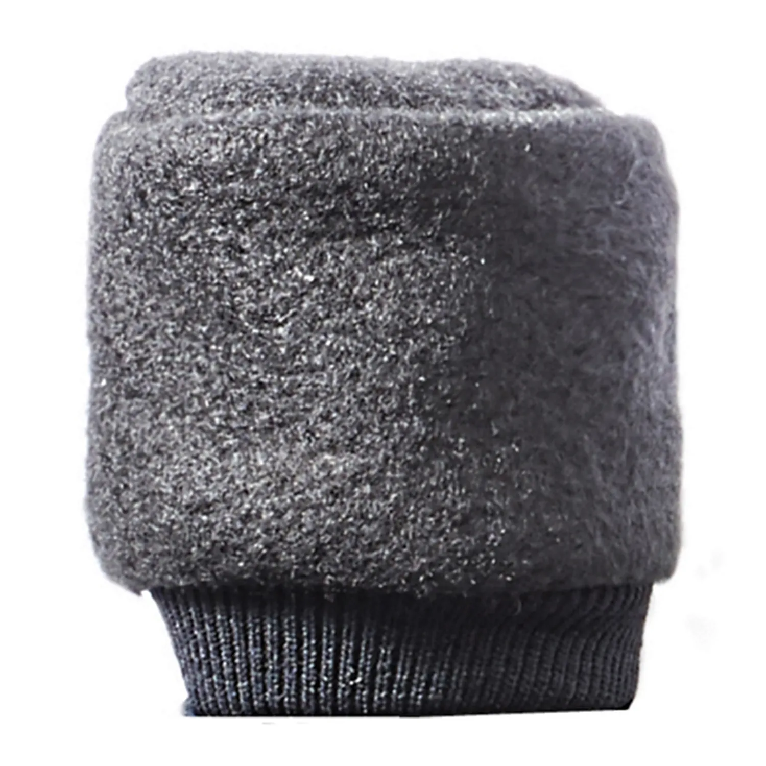 K-Tek KHMC Fleece Windscreen for Handheld Microphones: the gray fleece cover on its own.