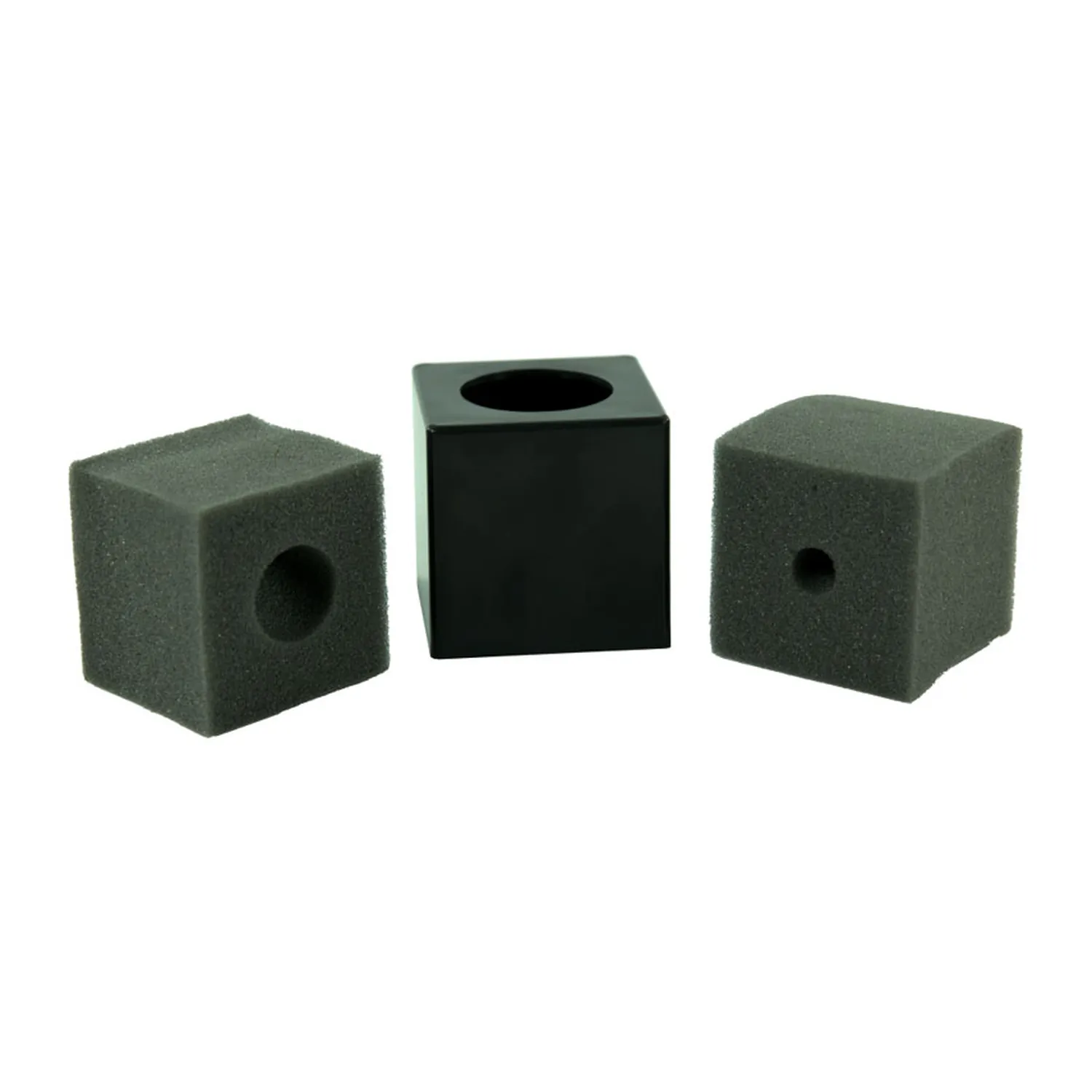 K-Tek KMICF Mic Flag: the black square flag between its two gray foam inserts.