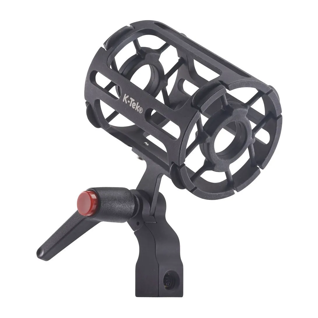 K-Tek KMT KMount Shock Mount: the round cage at an angle, with its two suspension rings.