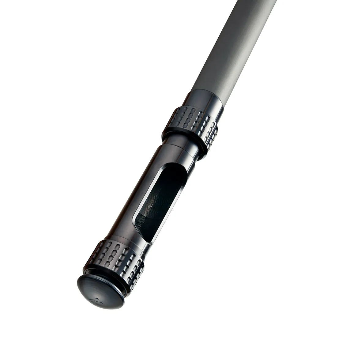 K-Tek KP14VFT Mighty Boom Carbon Boom Pole (Straight Cable, KPFT): the slotted bottom module, close up.