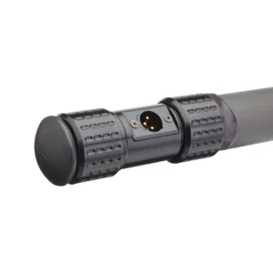 K-Tek KP18VCCR Mighty Boom Carbon Boom Pole (Coiled Cable, Side Exit): the KPCCR bottom module with its male XLR side exit.