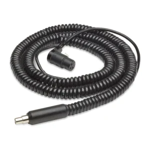 K-Tek KPCK Coiled Cable Kit for Mighty Boom Poles - KP6 (6 ft): the coiled cable with its right-angle XLR at one end and the TA3 plug at the other.