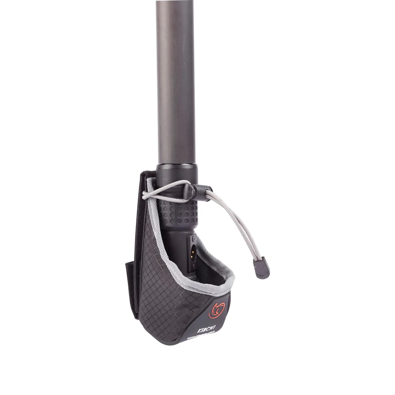 K-Tek KSBCH1 Stingray Boom Cup Holder: holding the bottom end of a boom pole.