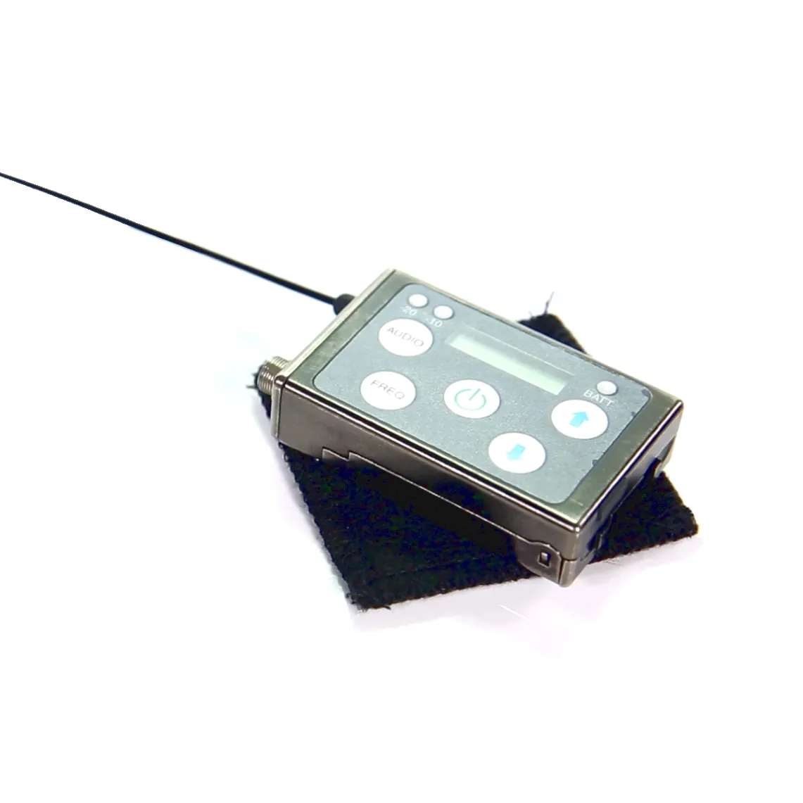 K-Tek KSHBPC Stingray HeatBlock Pieces (Set of 6): a piece under a body-worn transmitter.